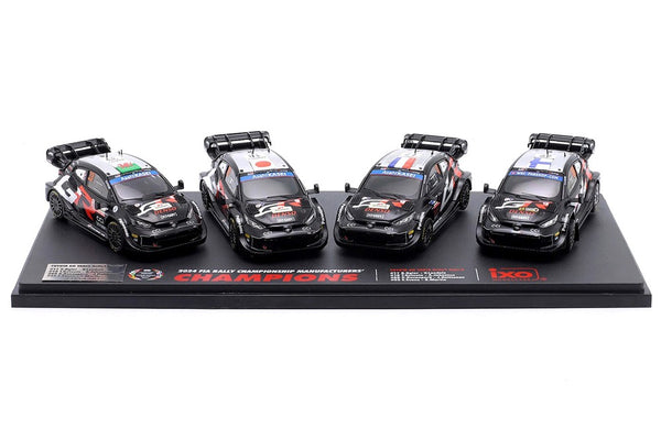 1:43 (4-Pack) 2024 WRC Manufacturers Champions -- Toyota GR Yaris -- I
