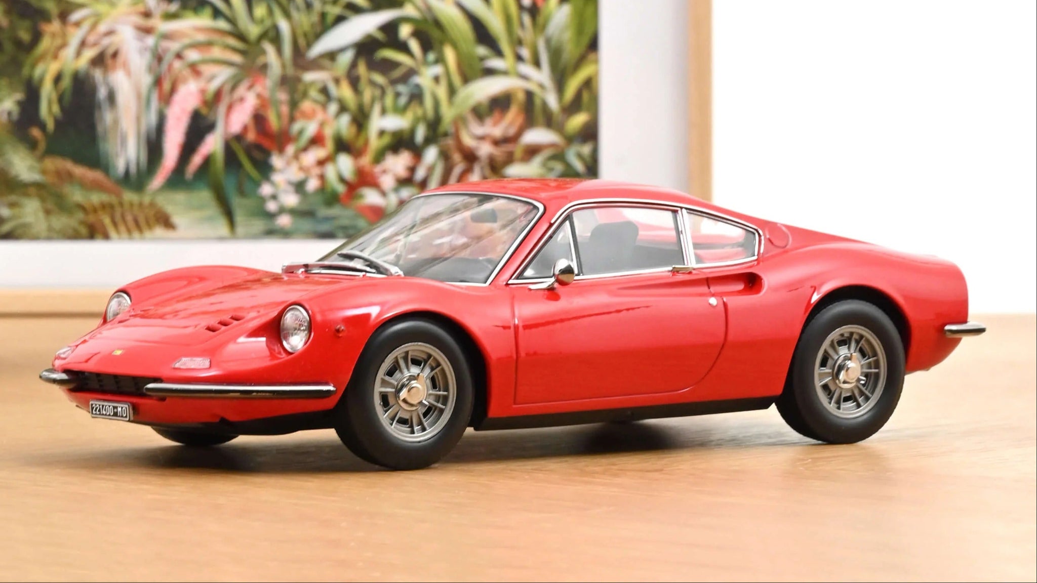 1:18 1968 Ferrari Dino 246 GT -- Red -- Norev