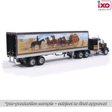 1:64 1976 Kenworth W900 with Trailer -- Black w/Western Graphics -- IXO Models