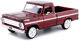 1:24 1969 Ford F-100 Pickup Truck -- Burgundy Red -- MotorMax