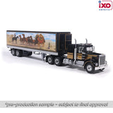 1:64 1976 Kenworth W900 with Trailer -- Black w/Western Graphics -- IXO Models