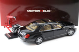 1:18 Mercedes S-Class S600L W221 Limousine - Obsidian Black -- Motorhelix M82204