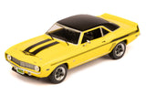 1:43 1969 Chevrolet Camaro Yenko S/C -- Yellow w/Black Stripes -- IXO Models