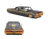 1:26 1964 Chevrolet Impala SS Lowrider -- Black/Gold -- Maisto Design (1:24)