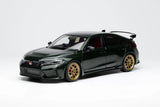 1:18 Honda Civic Type-R (FL5) Customised -- Pearl Dark Green -- Motorhelix M85327