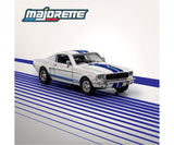 1:64 1965 Shelby Mustang GT350 -- White w/Blue Stripes -- Majorette: Collection