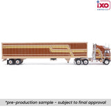 1:64 1976 Kenworth K100 Aerodyne with Modern Trailer -- Brown -- IXO Models