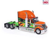 1:64 2010 International Lonestar -- Orange and Green -- IXO Models Truck