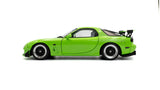 1:18 Mazda RX7 (FD3RS) 1999 Solido Works -- Neon Green -- Solido
