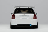 (Pre-Order) 1:18 Honda Civic Type-R (EK9) J's Racing -- White w/CF Bonnet -- Motorhelix M85013