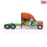 1:64 2010 International Lonestar -- Orange and Green -- IXO Models Truck