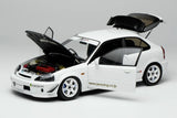 (Pre-Order) 1:18 Honda Civic Type-R (EK9) J's Racing -- White w/CF Bonnet -- Motorhelix M85013