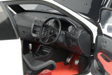 (Pre-Order) 1:18 Honda Civic Type-R (EK9) J's Racing -- White w/CF Bonnet -- Motorhelix M85013