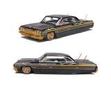 1:26 1964 Chevrolet Impala SS Lowrider -- Black/Gold -- Maisto Design (1:24)