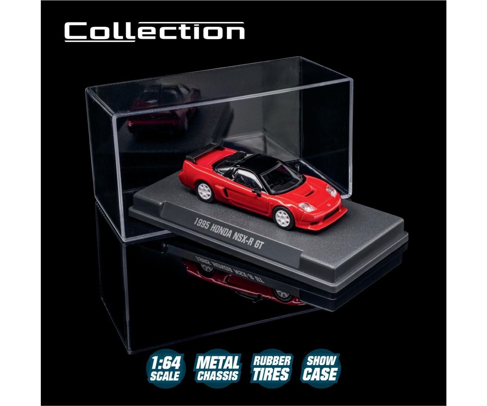 1:64 1995 Honda NSX-R GT -- Red -- Majorette: Collection Deluxe