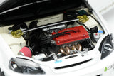 (Pre-Order) 1:18 Honda Civic Type-R (EK9) J's Racing -- White w/CF Bonnet -- Motorhelix M85013