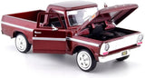1:24 1969 Ford F-100 Pickup Truck -- Burgundy Red -- MotorMax