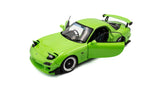 1:18 Mazda RX7 (FD3RS) 1999 Solido Works -- Neon Green -- Solido