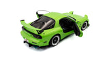 1:18 Mazda RX7 (FD3RS) 1999 Solido Works -- Neon Green -- Solido