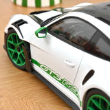 1:12 Porsche 911 (992) GT3 RS Coupe 2022 -- White w/Green Accents -- Norev