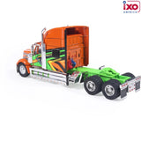 1:64 2010 International Lonestar -- Orange and Green -- IXO Models Truck