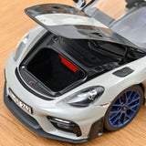 1:18 Porsche 718 Cayman GT4 RS Weissach Package 2023 -- Chalk Grey -- Norev