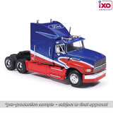 1:64 1990 Ford Aeromax -- Red / Blue -- IXO Models Truck
