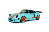 1:18 Porsche 911 (930) KS-R Modified -- Light Blue/Orange -- Solido