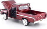 1:24 1969 Ford F-100 Pickup Truck -- Burgundy Red -- MotorMax
