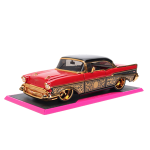 1:24 1957 Chevrolet Bel Air -- Red/Gold -- JADA: Pink Slips