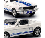 1:64 1965 Shelby Mustang GT350 -- White w/Blue Stripes -- Majorette: Collection