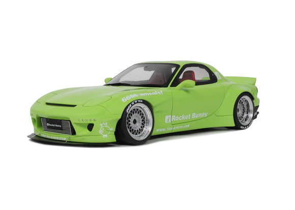 (Pre-Order) 1:18 Mazda RX7 (FD3S) Rocket Bunny Aero (V1) -- Pearl Green -- Ottomobile