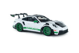 1:18 Porsche 911 (992) GT3 RS 2024 -- White w/Green Stripes -- Solido