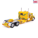 1:64 1962 Peterbilt 350 -- Yellow with Green Flames -- IXO Models Truck