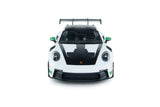 1:18 Porsche 911 (992) GT3 RS 2024 -- White w/Green Stripes -- Solido