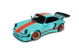1:18 Porsche 911 (930) KS-R Modified -- Light Blue/Orange -- Solido
