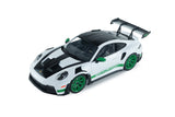 1:18 Porsche 911 (992) GT3 RS 2024 -- White w/Green Stripes -- Solido