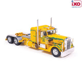 1:64 1962 Peterbilt 350 -- Yellow with Green Flames -- IXO Models Truck