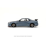 (Pre-Order) 1:18 Nissan Skyline GTR (BNR34) w/ Body Kit -- Stealth Grey -- Ottomobile