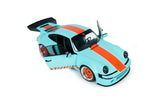 1:18 Porsche 911 (930) KS-R Modified -- Light Blue/Orange -- Solido
