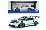 1:18 Porsche 911 (992) GT3 RS 2024 -- White w/Green Stripes -- Solido