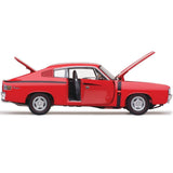 (Pre-Order) 1:18 Chrysler Valiant E49 Charger 'Small Tank' -- Vintage Red -- Classic Carlectables