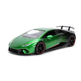 (Pre-Order) 1:24 Lamborghini Huracan Performante -- Green/Black -- JADA: Pink Slips