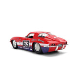 1:24 1963 Chevrolet Corvette -- #63 Red/White/Blue -- JADA: Big Time Muscle