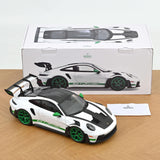 1:12 Porsche 911 (992) GT3 RS Coupe 2022 -- White w/Green Accents -- Norev