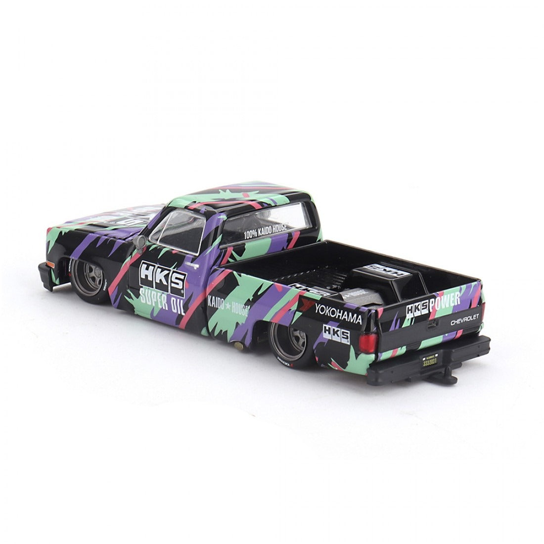 1:64 Chevrolet Silverado KAIDO V1 -- HKS -- Kaido House x Mini GT KHMG