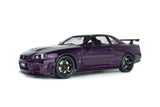 1:18 Nissan Skyline GT-R (R34) Z-Tune -- Midnight Purple -- Solido