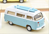 1:43 Volkswagen Kombi T2b Camper Van -- Light Blue/White -- Norev
