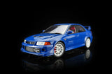(Pre-Order) 1:18 Mitsubishi Lancer Evolution VI GSR T.M.E -- Canal Blue -- Motorhelix M84301