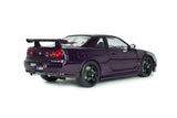 1:18 Nissan Skyline GT-R (R34) Z-Tune -- Midnight Purple -- Solido
